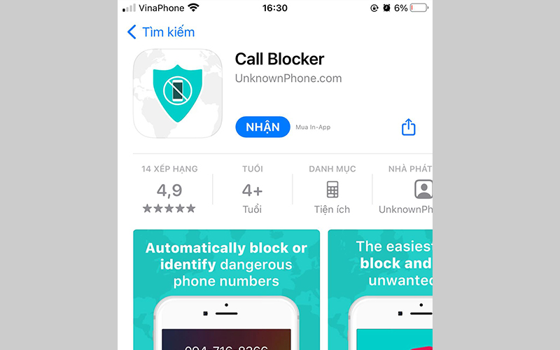 Ứng dụng Call Blocker